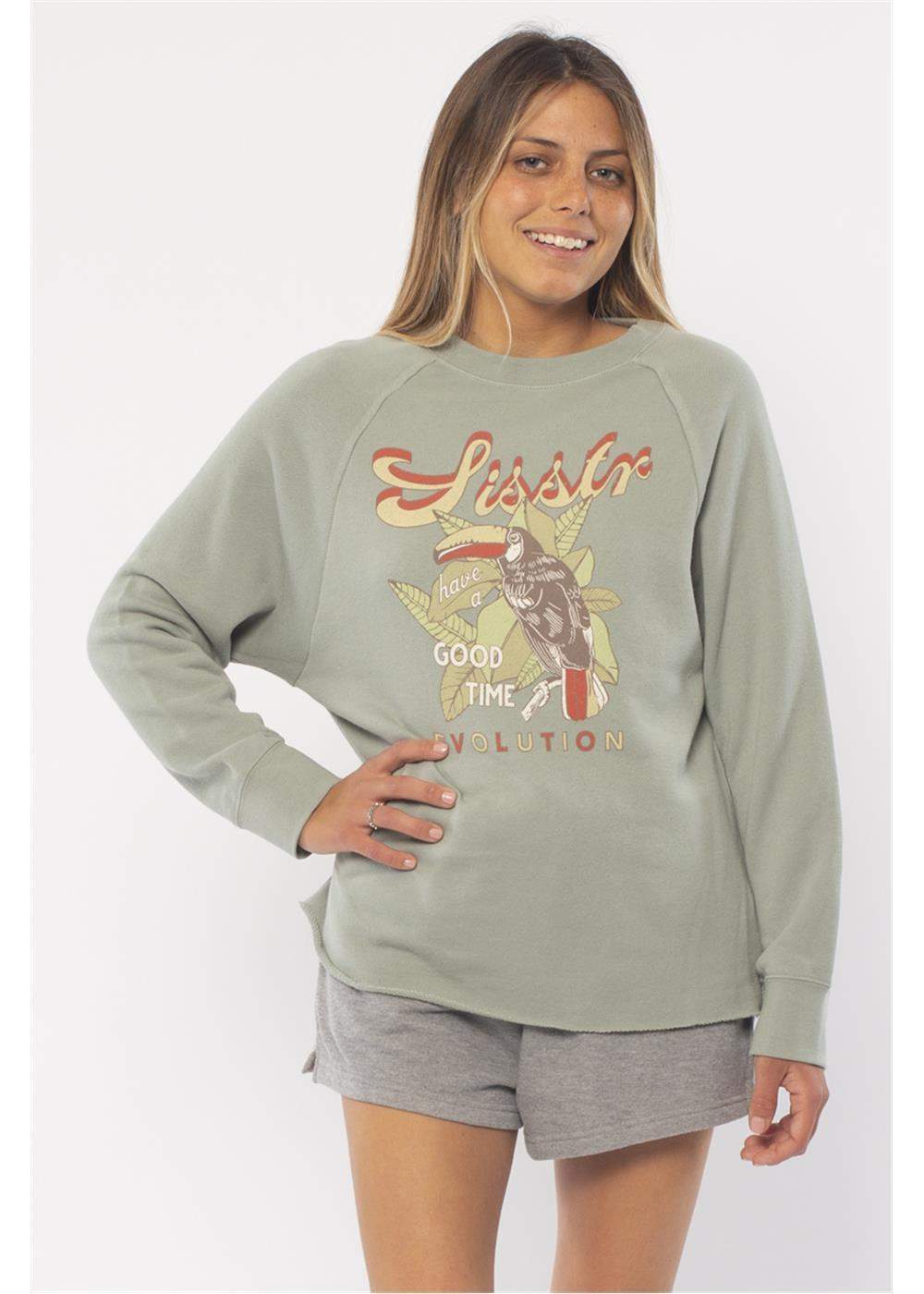 Sisstrevolution Tropical Crew Knit Fleece