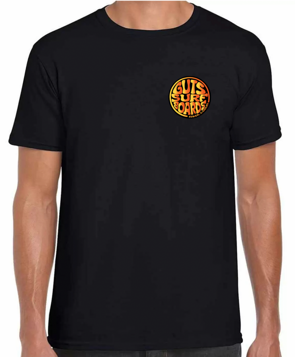 black-guts-t-shirt-with-lava-colour-logo