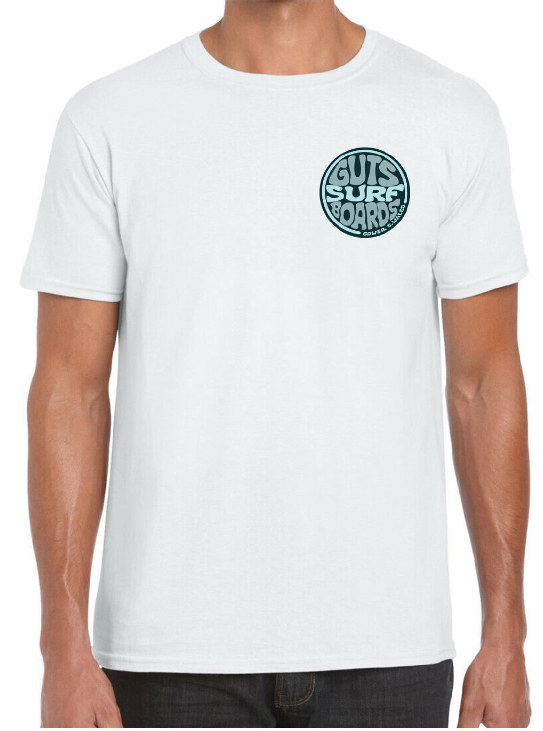 White Guts retro logo T-shirt