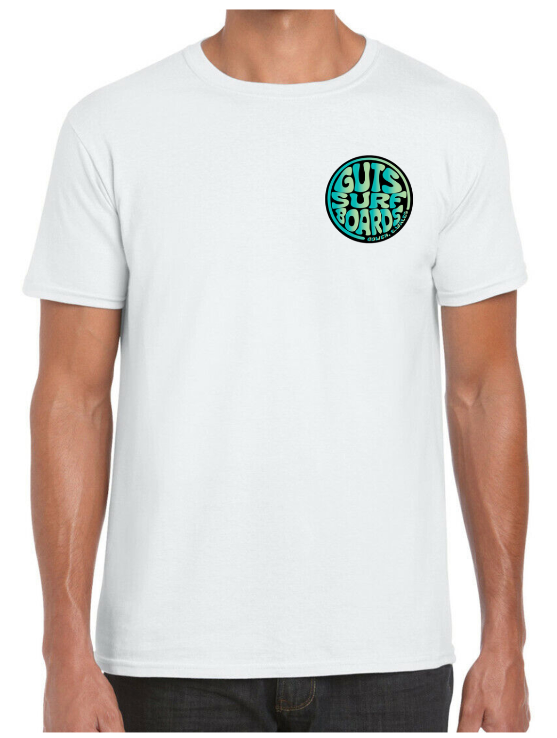 White Guts retro logo T-shirt