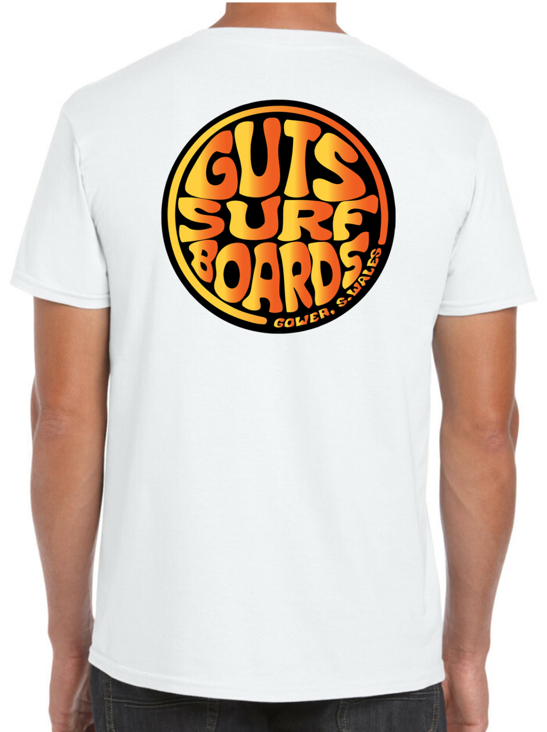 White Guts retro logo T-shirt