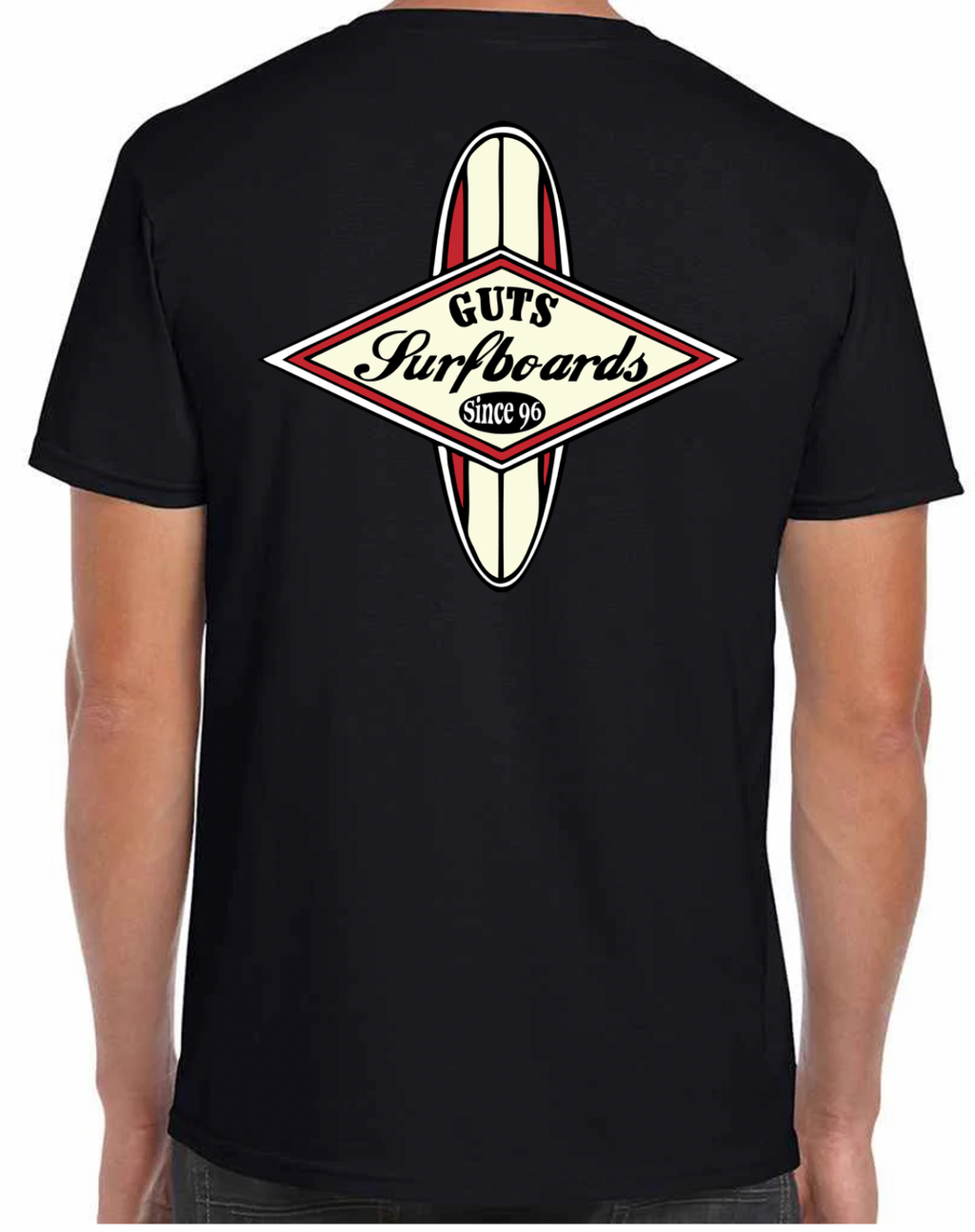 black-guts-t-shirt-with-blue-surfboard-logo