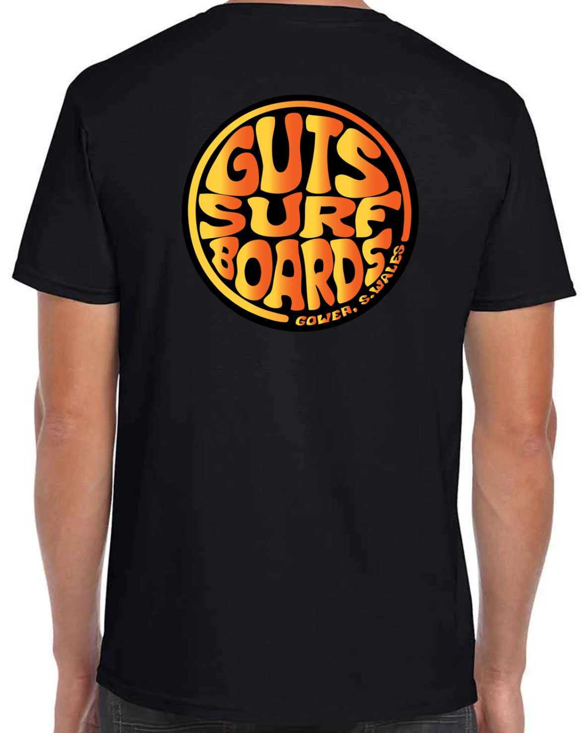 Black Guts Retro logo T-shirt
