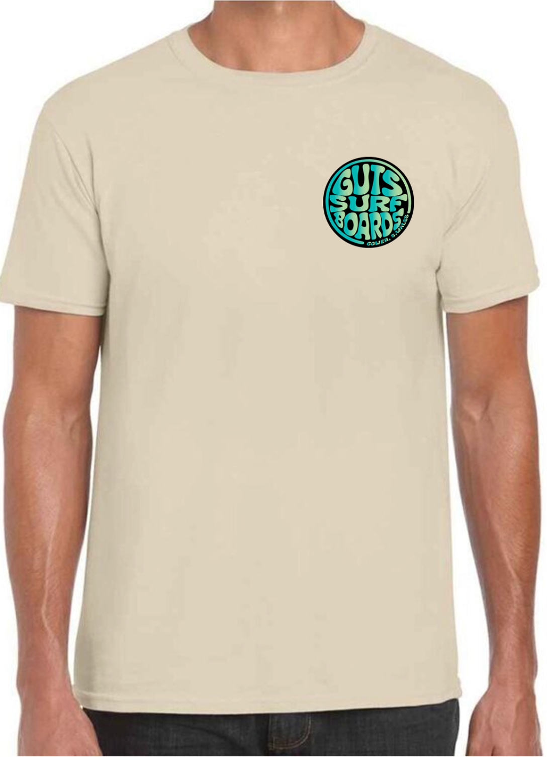 Beige Guts Retro T-Shirt