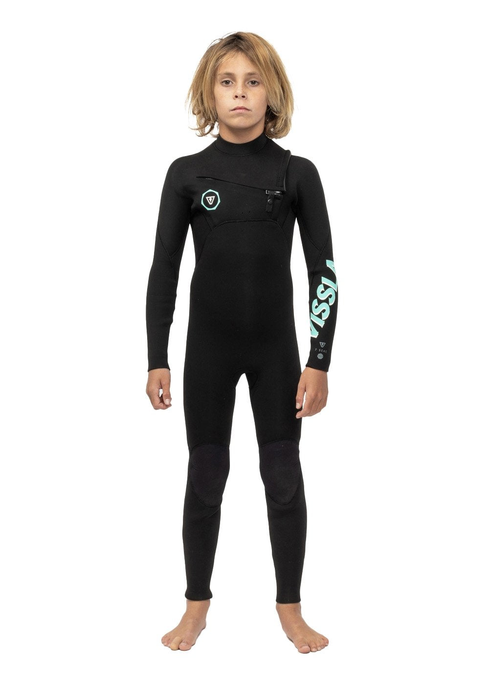Vissla 7 Seas Boys 4-3 Full Chest Zip Wetsuit