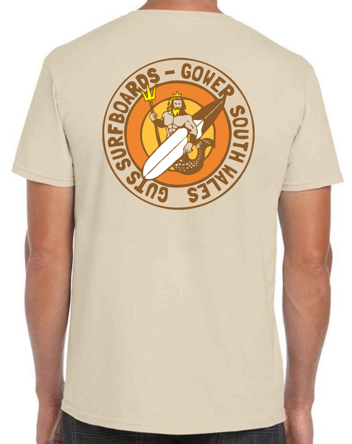 Beige Guts original logo T-shirt