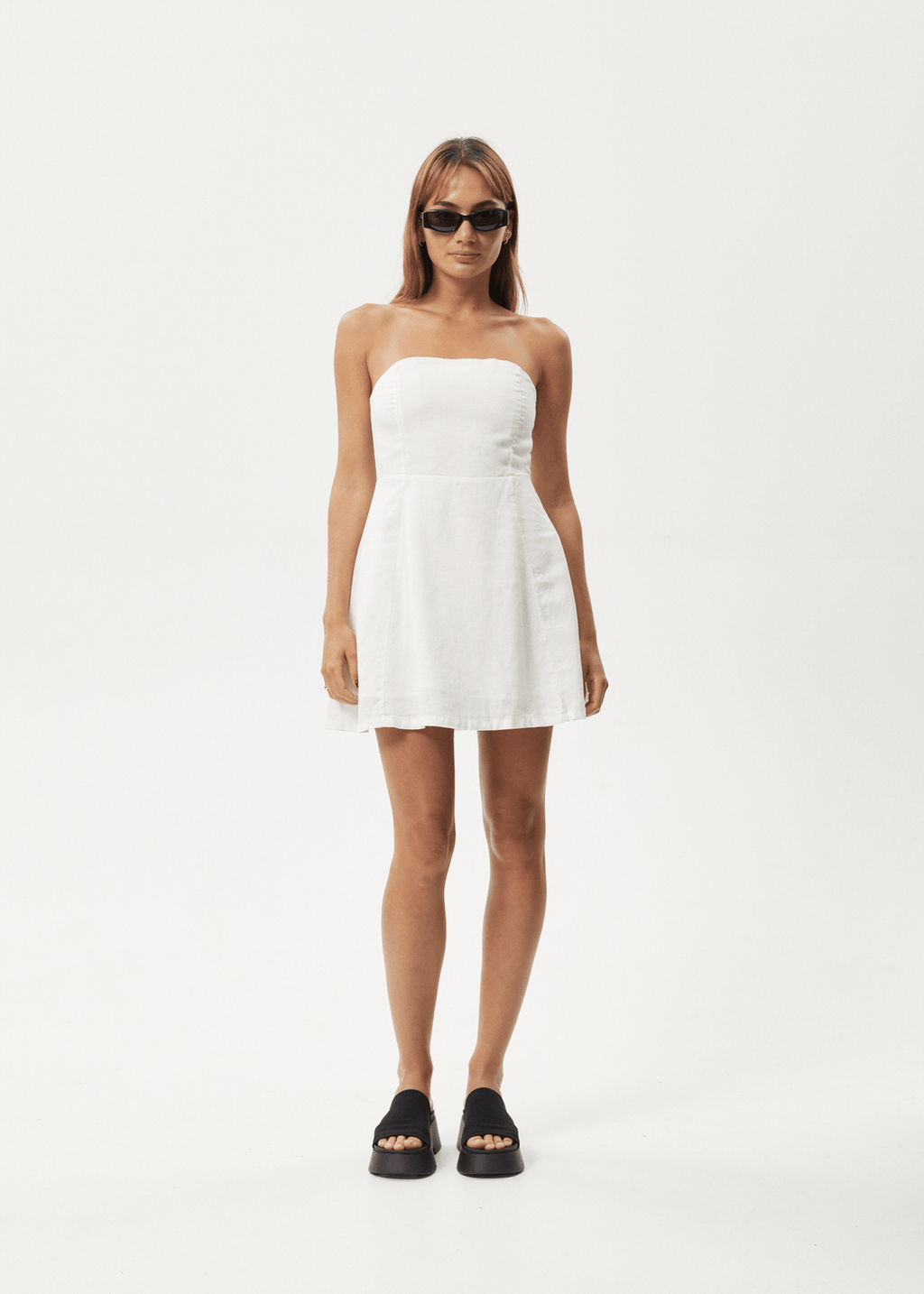 Afends Lilo- Strapless Mini Dress